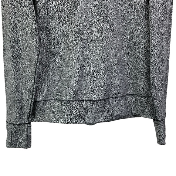 06 LULULEMON Rush Hour Long Sleeve Top Size 12 Black & White Relaxed Fit Top - Picture 4 of 15